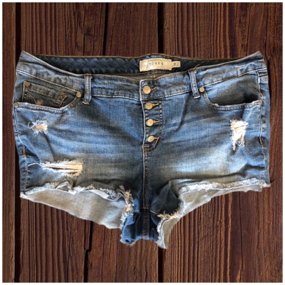 torrid Pants - torrid super short denim shorts